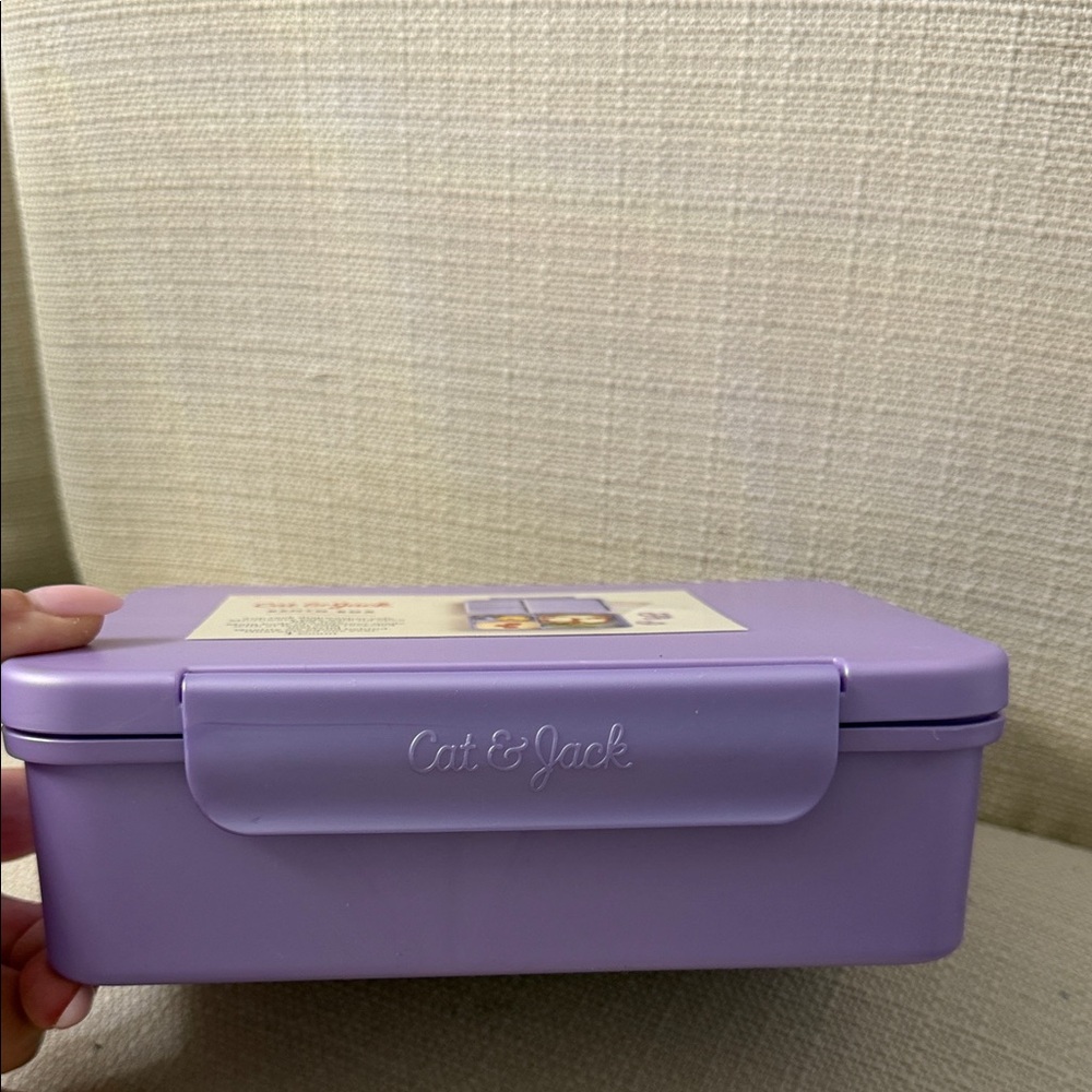 Cat & Jack Purple Lunch Bento Box - Picture 2 of 3